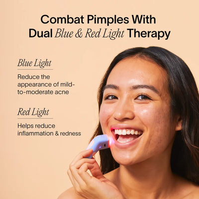 thérapie par la lumière rouge et bleue contre l'acné